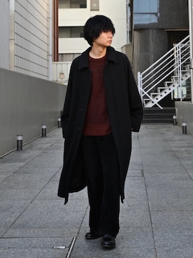 平莉川己夢(コム)さん(メンズ・172cm)の冬コーディネート