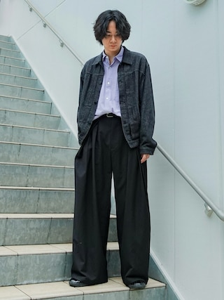 【LIDNM】SILK DENIM 213 JACKET Sサイズ LIDNM SILK DENIM 213 JACKET Sサイズ