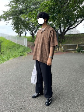 「order（オーダー）のアイテム（チノパンツ）」を使った、naruse さん（メンズ・183cm）の夏コーディネート