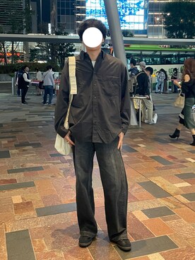 「KAIKO（カイコー）のアイテム（デニムパンツ）」を使った、naruse さん（メンズ・183cm）の秋コーディネート