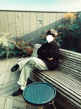 「URU（ウル）のアイテム（バッグ）」を使った、naruse さん（メンズ・183cm）の冬コーディネート