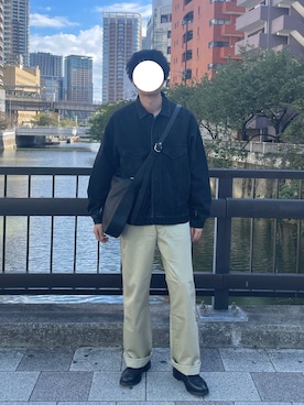 「GUIDI（グイディ）のアイテム」を使った、naruse さん（メンズ・183cm）の秋コーディネート