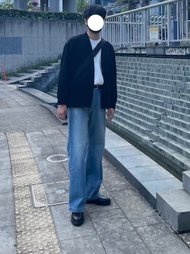 「KAIKO（カイコー）のアイテム（デニムパンツ）」を使った、naruse さん（メンズ・183cm）の春コーディネート