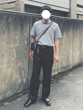 「真夏のアクティブスタイル」｜「アイテム（チノパンツ）」を使った、naruse さん（メンズ・184cm）の夏コーディネート