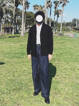 「DIGAWEL（ディガウェル）のアイテム（トップス）」を使った、naruse さん（メンズ・183cm）の春コーディネート