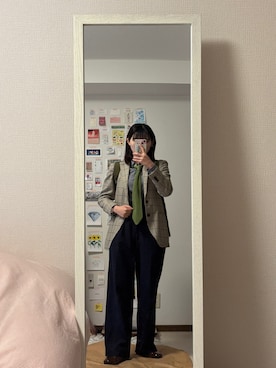 「アイテム（フォーマルスーツ/小物）」を使った、はんみさん（レディース・157cm）の冬コーディネート