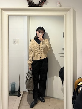 「TOFF&LOADSTONE（トフアンドロードストーン）のアイテム」を使った、みたんさん（レディース・157cm）の冬コーディネート