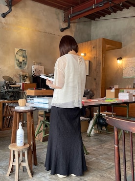 「MERRELL（メレル）のアイテム（サンダル）」を使った、はんみさん（レディース・157cm）の夏コーディネート