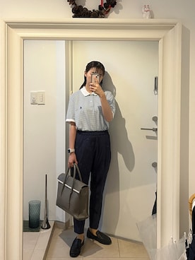 「TOFF&LOADSTONE（トフアンドロードストーン）のアイテム」を使った、はんみさん（レディース・157cm）の夏コーディネート