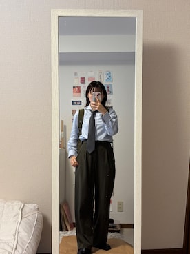「アイテム（フォーマルスーツ/小物）」を使った、はんみさん（レディース・157cm）の秋コーディネート
