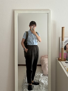「Paraboot（パラブーツ）のアイテム」を使った、はんみさん（レディース・157cm）の夏コーディネート