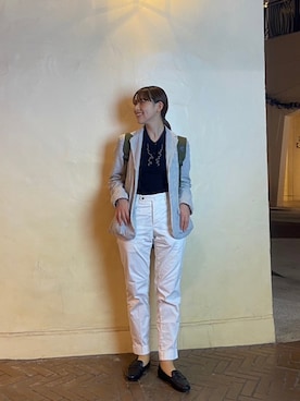 「PT01（ピーティーゼロウーノ）のアイテム」を使った、はんみさん（レディース・157cm）の夏コーディネート