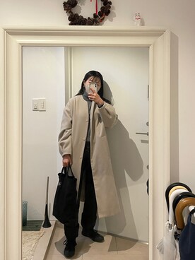 「SHIPS JET BLUE（シップスジェットブルー）のアイテム（パンツ）」を使った、みたんさん（レディース・157cm）の秋コーディネート