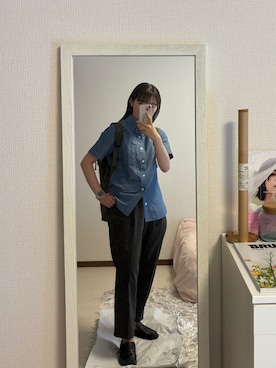 「Paraboot（パラブーツ）のアイテム」を使った、はんみさん（レディース・157cm）の夏コーディネート