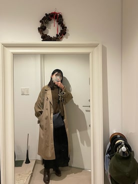 はんみさん（レディース・157cm）の冬コーディネート