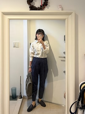 「TOFF&LOADSTONE（トフアンドロードストーン）のアイテム」を使った、みたんさん（レディース・157cm）の秋コーディネート