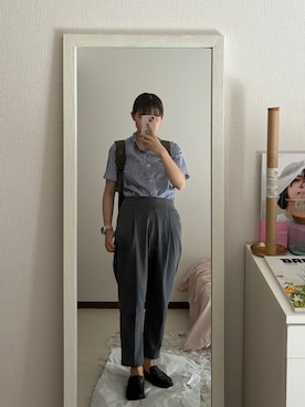 「Paraboot（パラブーツ）のアイテム」を使った、はんみさん（レディース・157cm）の夏コーディネート