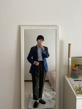 「BOGLIOLI（ボリオリ）のアイテム（ジャケット/アウター）」を使った、みたんさん（レディース・157cm）の夏コーディネート