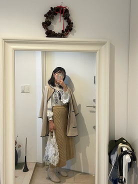 「w closet」｜「アイテム（その他アウター）」を使った、みたんさん（レディース・157cm）の秋コーディネート