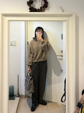 「TOFF&LOADSTONE（トフアンドロードストーン）のアイテム」を使った、みたんさん（レディース・157cm）の冬コーディネート