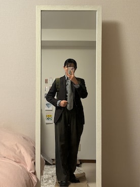 「BEAMS F（ビームスエフ）のアイテム（ジャケット/アウター）」を使った、みたんさん（レディース・157cm）の冬コーディネート