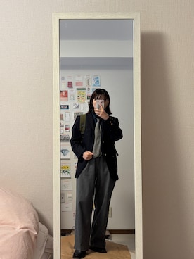 「アイテム（フォーマルスーツ/小物）」を使った、はんみさん（レディース・157cm）の秋コーディネート