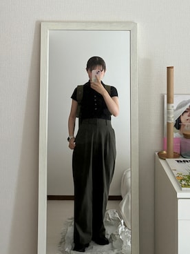 「Paraboot（パラブーツ）のアイテム」を使った、はんみさん（レディース・157cm）の夏コーディネート