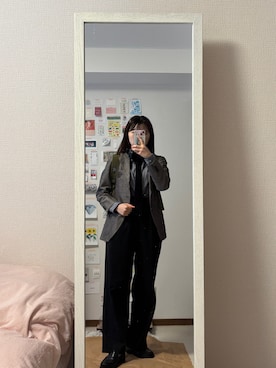 「アイテム（フォーマルスーツ/小物）」を使った、はんみさん（レディース・157cm）の秋コーディネート