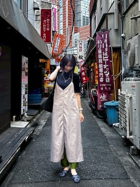 「BRADY（ブレディー）のアイテム」を使った、はんみさん（レディース・157cm）の夏コーディネート