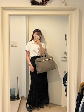 「TOFF&LOADSTONE（トフアンドロードストーン）のアイテム」を使った、はんみさん（レディース・157cm）の夏コーディネート