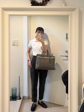 「TOFF&LOADSTONE（トフアンドロードストーン）のアイテム」を使った、はんみさん（レディース・157cm）の夏コーディネート