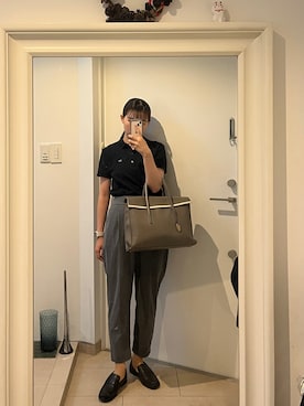 「TOFF&LOADSTONE（トフアンドロードストーン）のアイテム」を使った、はんみさん（レディース・157cm）の夏コーディネート