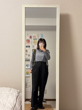 「Paraboot（パラブーツ）のアイテム（ローファー）」を使った、はんみさん（レディース・157cm）の秋コーディネート