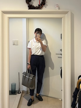 「TOFF&LOADSTONE（トフアンドロードストーン）のアイテム」を使った、はんみさん（レディース・157cm）の夏コーディネート