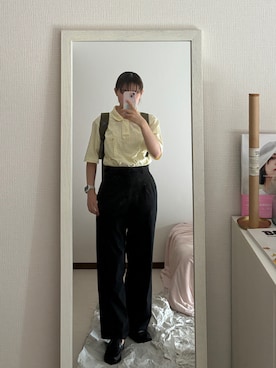 【美品】バーバリーBurberry ポロシャツとオーバーオール セット　80 BURBERRYのポロシャツを使った人気ファッションコーディネート - WEAR