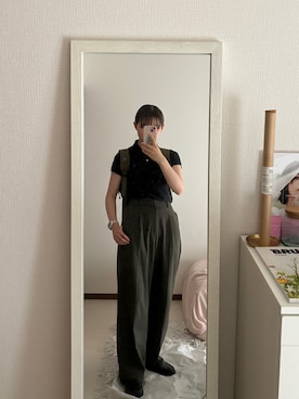 「Paraboot（パラブーツ）のアイテム」を使った、はんみさん（レディース・157cm）の夏コーディネート