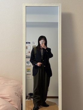 「MYSTERY RANCH（ミステリーランチ）のアイテム（バッグ）」を使った、みたんさん（レディース・157cm）の春コーディネート