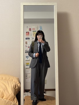 「アイテム（フォーマルスーツ/小物）」を使った、はんみさん（レディース・157cm）の秋コーディネート