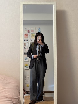 「アイテム（フォーマルスーツ/小物）」を使った、はんみさん（レディース・157cm）の秋コーディネート