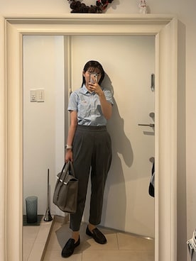 「TOFF&LOADSTONE（トフアンドロードストーン）のアイテム」を使った、はんみさん（レディース・157cm）の夏コーディネート