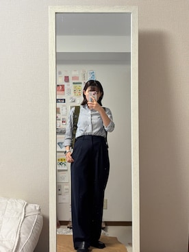 「Paraboot（パラブーツ）のアイテム（ローファー）」を使った、はんみさん（レディース・157cm）の秋コーディネート