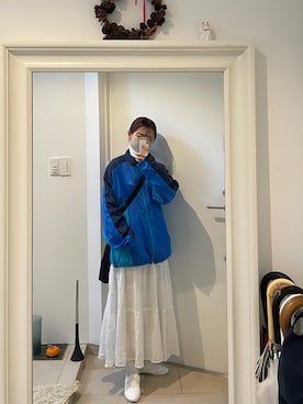 「アイテム（バレエシューズ）」を使った、みたんさん（レディース・157cm）の秋コーディネート