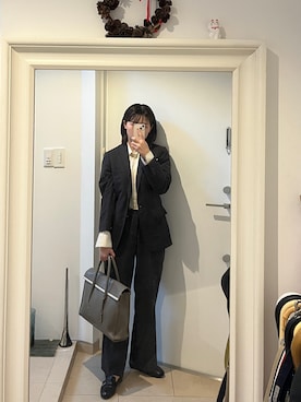 「BEAMS F（ビームスエフ）のアイテム（ジャケット/アウター）」を使った、みたんさん（レディース・157cm）の秋コーディネート