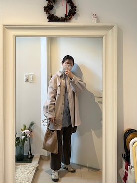 はんみさん（レディース・157cm）の冬コーディネート