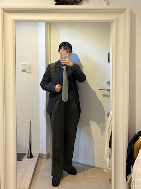 「BEAMS F（ビームスエフ）のアイテム（ジャケット/アウター）」を使った、みたんさん（レディース・157cm）の冬コーディネート