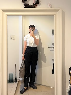 「TOFF&LOADSTONE（トフアンドロードストーン）のアイテム」を使った、はんみさん（レディース・157cm）の夏コーディネート