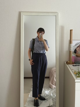 「Paraboot（パラブーツ）のアイテム」を使った、はんみさん（レディース・157cm）の夏コーディネート