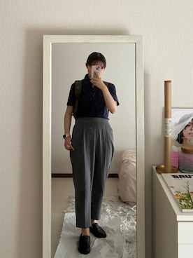 「Paraboot（パラブーツ）のアイテム」を使った、はんみさん（レディース・157cm）の夏コーディネート