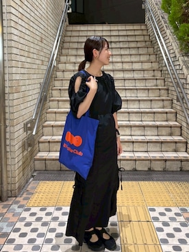「アイテム（ワンピース/ドレス）」を使った、はんみさん（レディース・157cm）の夏コーディネート