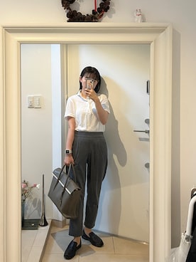 「GUY ROVER（ギローバー）のアイテム」を使った、はんみさん（レディース・157cm）の夏コーディネート